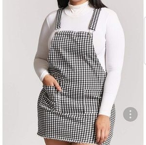 Black and white plus jumper dress